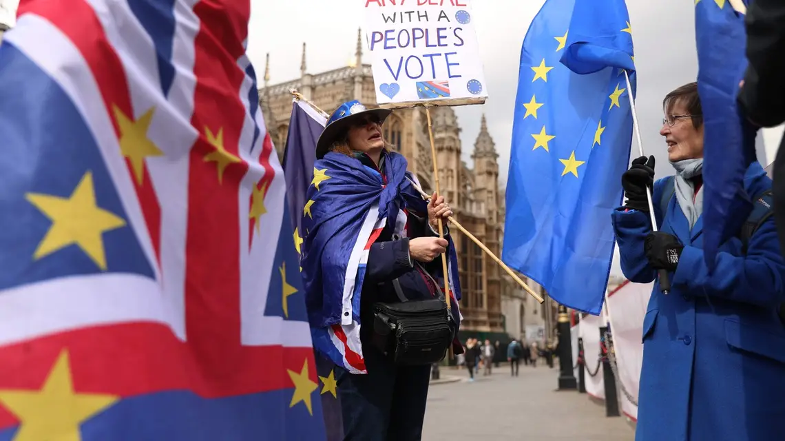 Na ulicach Londynu, 3 kwietnia 2019 r. / / FOT. ISABEL INFANTES/AFP/East News