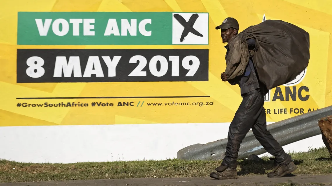 Przed wyborami w RPA, Johannesburg, maj 2019 r. / fot. AP / Associated Press / East News