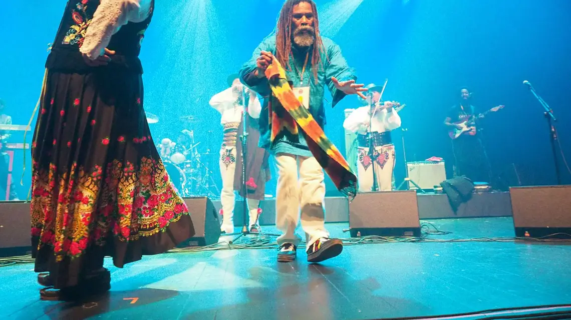 Trebunie-Tutki i Twinkle Brothers na koncercie "Wschód Kultury" w Białymstoku, 1 września 2019 r. Nie byłoby ich spotkania bez Włodzimierza Kleszcza. / Fot. Jerzy Doroszkiewicz / Polska Press / East News / 