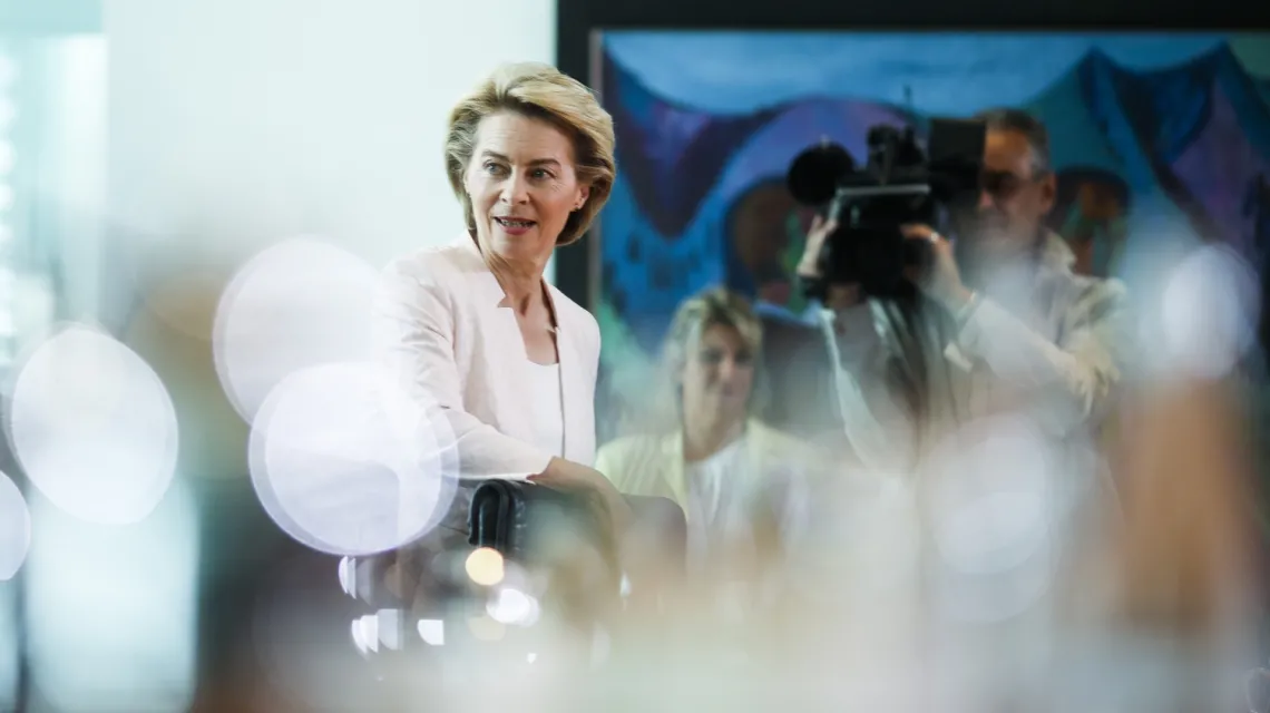 Ursula von der Leyden, kandydatka na nową szefową Komisji Europejskiej, Berlin, czerwiec 2019 r. / Fot. Markus Schreiber / AP Photo / East News / 