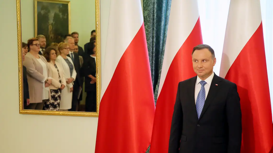 Andrzej Duda, Belweder, lipiec 2019 r. / Fot. Piotr Molecki/East News / 