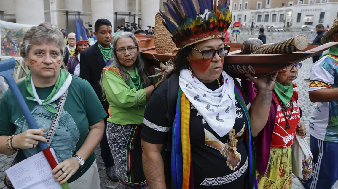 Przed rozpoczęciem Synodu dla Amazonii, Rzym, 7 października 2019 r. / Fot. Andrew Medichini / AP Photo / East News / 