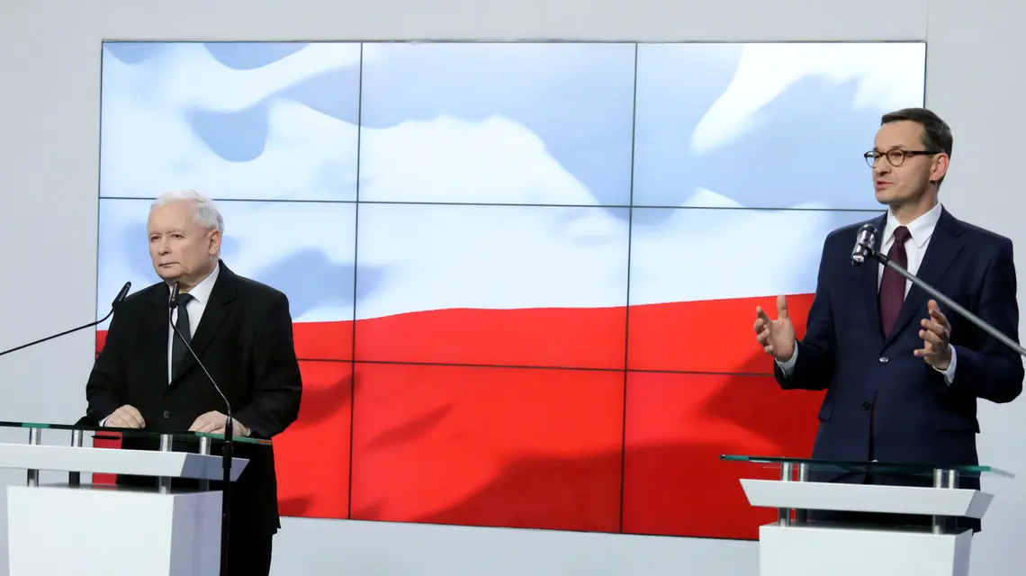 Konferencja prasowa po posiedzeniu Komitetu Politycznego PiS, Warszawa, 8 listopada 2019 r. / Fot. Piotr Molecki/East News / 