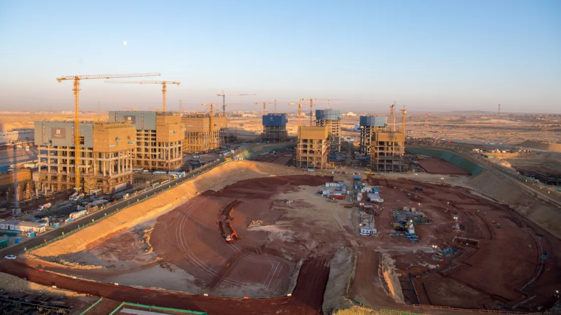 Budowa nowej stolicy administracyjnej w Egipcie, grudzień 2029 r. / Fot. Wu Huiwo/Xinhua News/East Neew / 