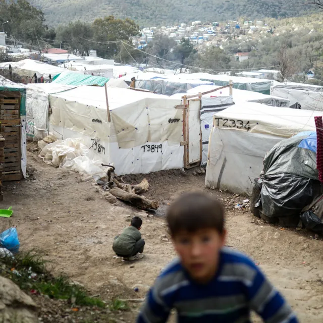 Obóz dla uchodźców Moria. Lesbos, Grecja, 7 marca 2020 r. / fot. Armin Durgut / PIXSELL / Press Association / East News 
