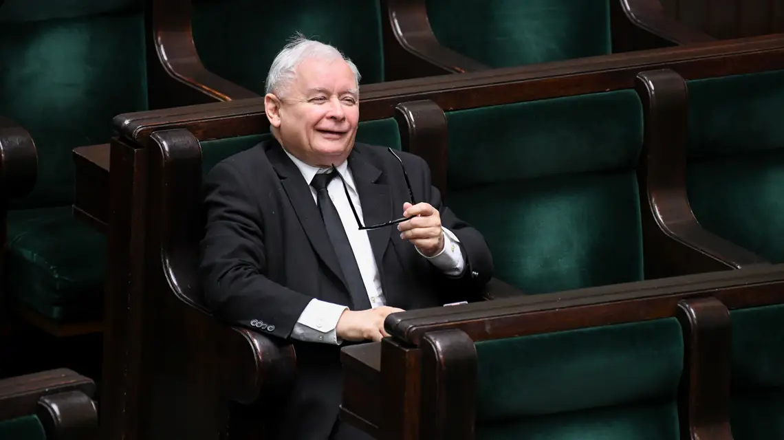 Jarosław Kaczyński na 4. specjalnym posiedzeniu Sejmu w czasie epidemii koronawirusa / / fot. Jacek Domiński / Reporter