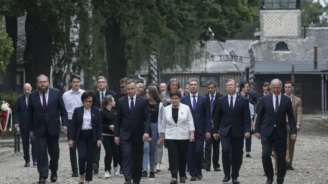 Obchody 80. rocznicy pierwszego transportu polskich więźniów do KL Auschwitz, 14 czerwca 2020 r. / FOT. MAREK BEREZOWSKI/REPORTER / 