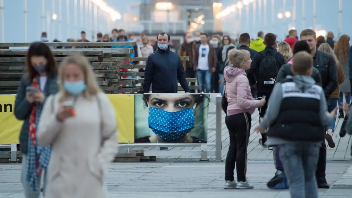 Sopot włączony do czerwonej strefy, 3 października 2020 r. Fot. WOJCIECH STROZYK/REPORTER / 