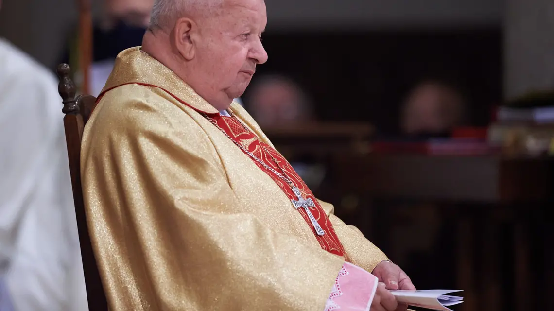 Kardynał Stanisław Dziwisz podczas zebrania plenarnego Konferencji Episkopatu Polski, październik 2020 r. / FOT. LUKASZ SZELAG/REPORTER / 