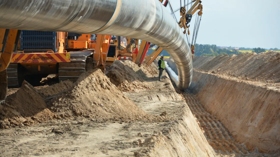 Budowa gazowni obsługującej Nord Stream 2 w Niemczech, maj 2019 r. Fot. SPUTNIK Russia/East News / 
