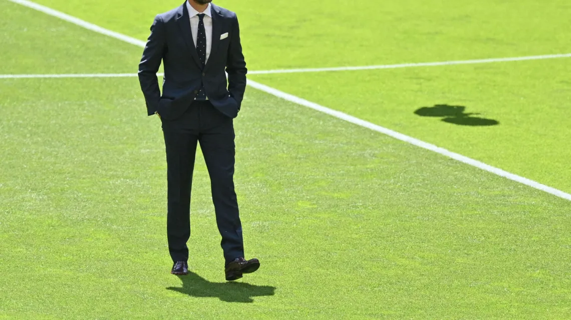 Gareth Southgate na Wembley przed meczem z Chorwatami, 13 czerwca 2021 r. / Fot. JUSTIN TALLIS / AFP / EAST NEWS / 