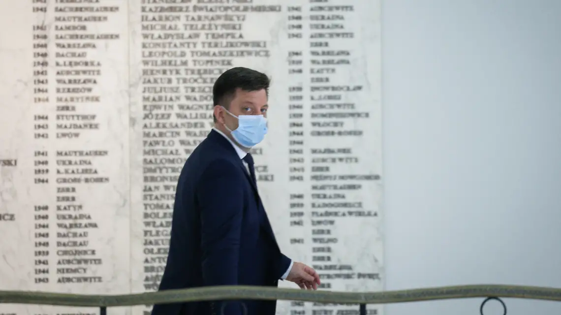 Michał Dworczyk w Sejmie, 16 czerwca 2021 r. FOT. JACEK DOMINSKI/REPORTER / 