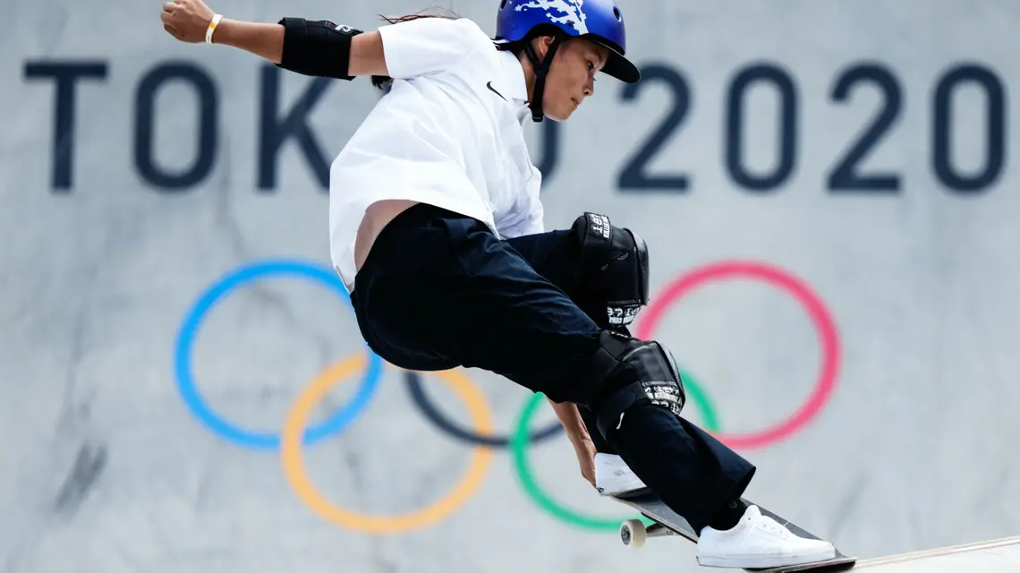 Mistrzyni olimpijska w parku Sakura Yosozumi podczas eliminacji. Tokio, 4 sierpnia 2021 / fot. Vladimir Astapkovich/SPUTNIK Russia/East News / 