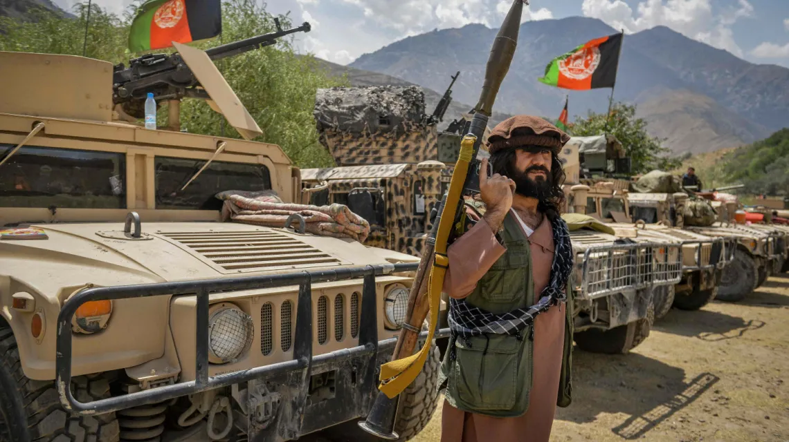 Pandższir, ostatnia prowincja, która nie uznała zwierzchności talibów, 19 sierpnia 2021 r. Fot. AHMAD SAHEL ARMAN/AFP/East News / 