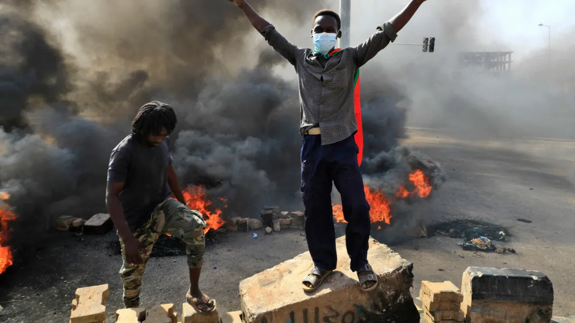 Zamach stanu w Sudanie, 25 października 2021 r. Fot. AFP/East News / 