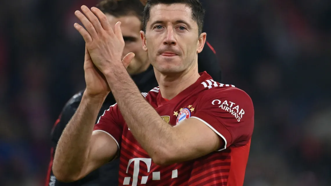 Robert Lewandowski jeszcze w barwach Bayernu, listopad 2021 r. / Fot. Frank Hoermann / Sven Simon via www.imago-images.de / East News / 