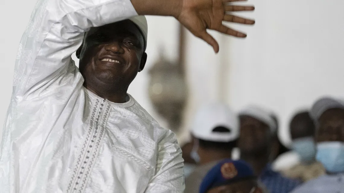 Prezydent Gambii Adama Barrow / AP/ Associated Press / East News / 