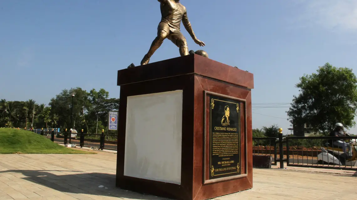 Pomnik Cristiano Ronaldo w Calangute / fot. AA/ABACA/Abaca/East News / 