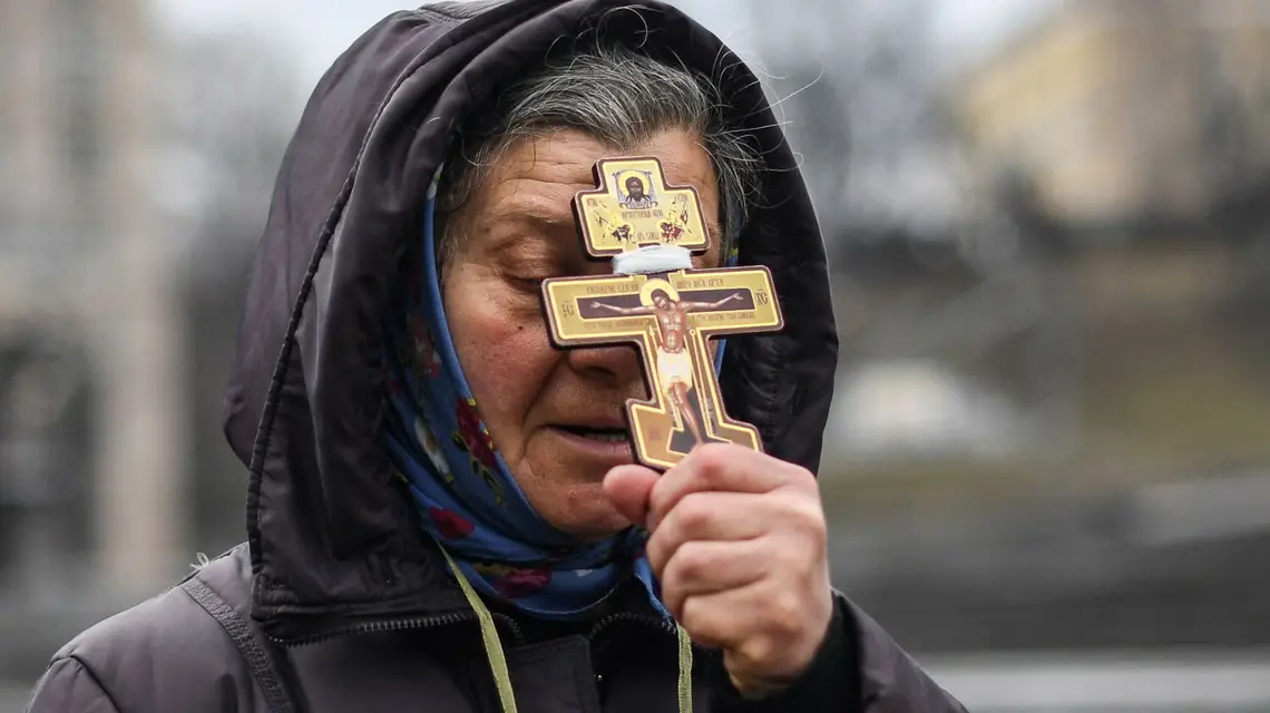 Kijów, 24 lutego 2022 r. / FOT. DANIEL LEAL/AFP/East News / 
