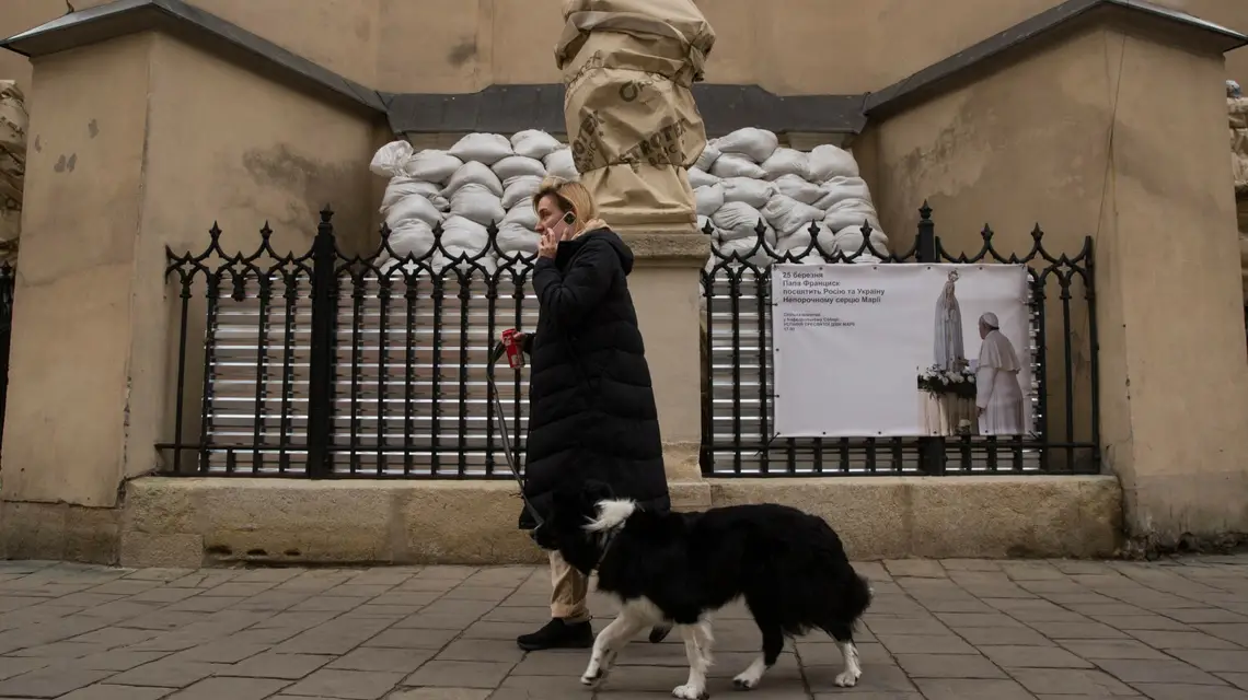 Lwów, 29 marca 2022 r. Fot. Marcin Nowak/REPORTER / 