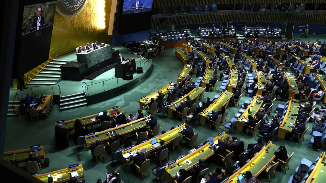 Sesja specjalna Zgromadzenia Ogólnego w siedzibie ONZ / fot. Nur Photo/East News / 