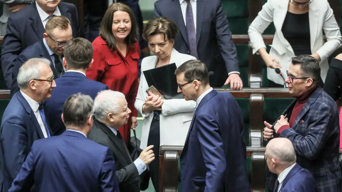 Głosowanie nad poprawkami Senatu do tzw. ustawy sankcyjnej podczas 52. posiedzenia Sejmu IX kadencji. Warszawa, 13 kwietnia2022 r. / FOT. Wojciech Olkusnik/East News / 