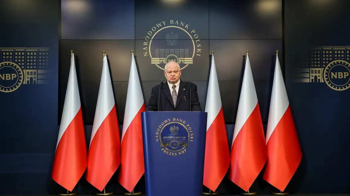 Konferencja prezesa NBP, Adama Glapińskiego, 6 maja 2022, Warszawa / fot. JACEK DOMINSKI/REPORTER / 