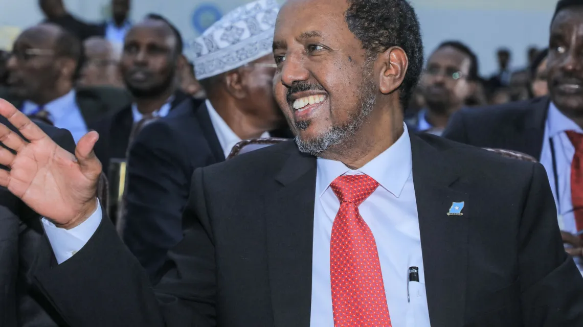 Nowy prezydent Somalii Hassan Sheikh Mohamud / HASAN ALI ELMI/AFP/East News / 