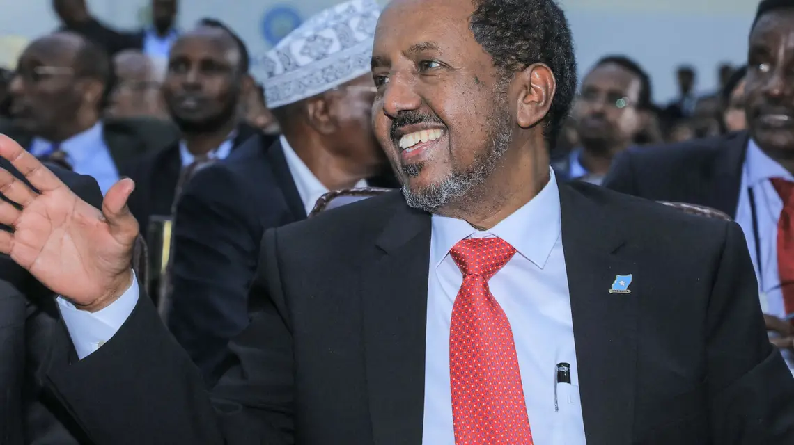 Nowy prezydent Somalii Hassan Sheikh Mohamud / HASAN ALI ELMI/AFP/East News / 