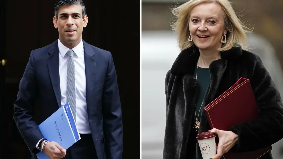 Rishi Sunak i Liz Truss / PA/Press Association/East News