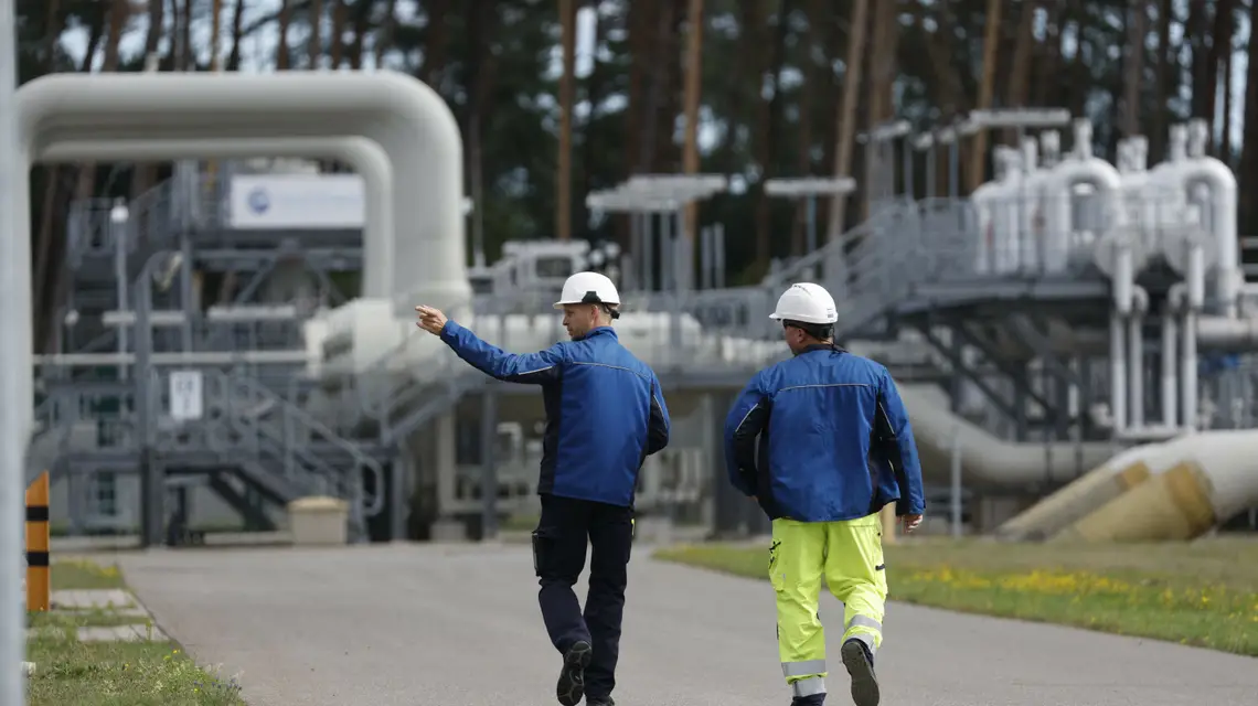 Infrastruktura gazociągu Nord Strem 1 w północno-wschodnich Niemczech, 30 sierpnia 2022 r. Fot. ODD ANDERSEN/AFP/East News / 