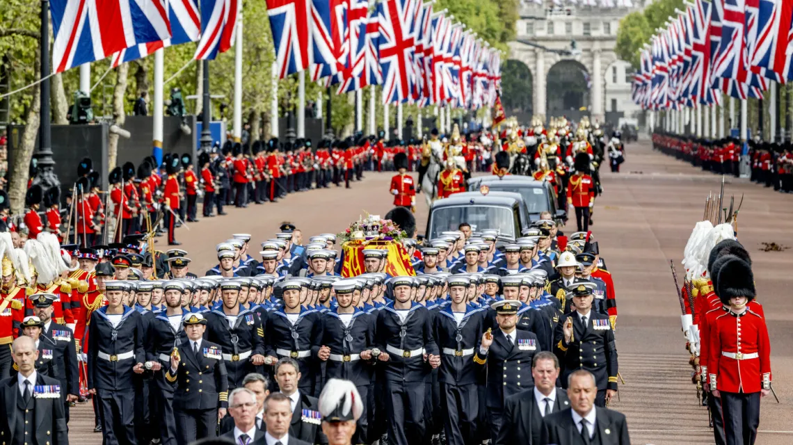 Kondukt pogrzebowy Elżbiety II, Londyn, 19 września 2022 / RUT / SplashNews.com/East News