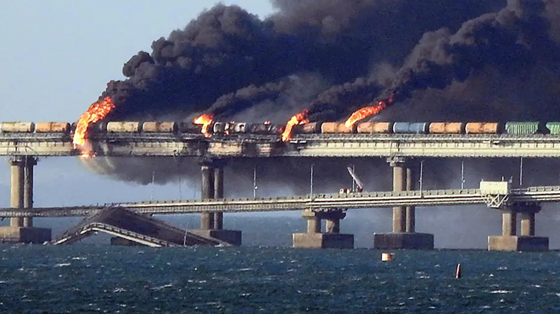 Most Kerczeński, 8 października 2022 r. / FOT. /AFP/East News / 