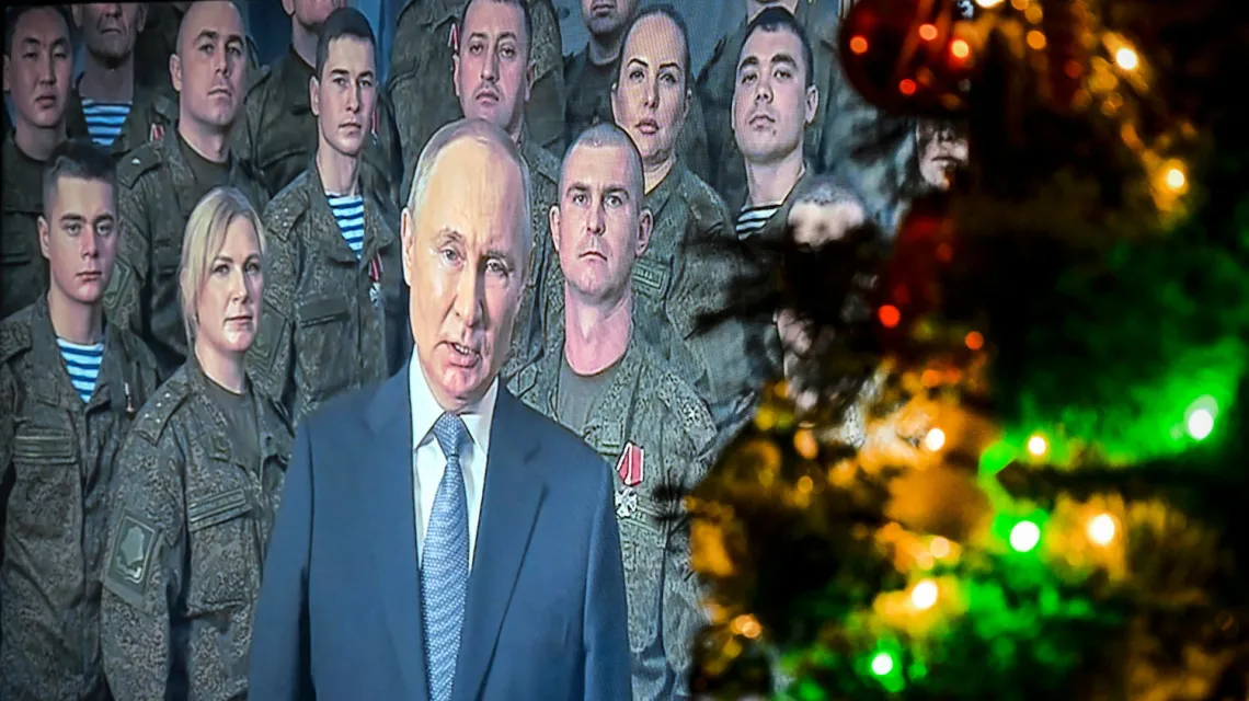 Noworoczne orędzie Władimira Putina, 31 grudnia 2022 r. ALEXANDER NEMENOV/AFP/East News / 