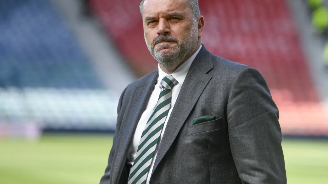 Ange Postecoglou jeszcze jako trener Celtiku Glasgow, 3 czerwca 2023 r. / Fot. Neil Hanna / Associated Press / East News / 