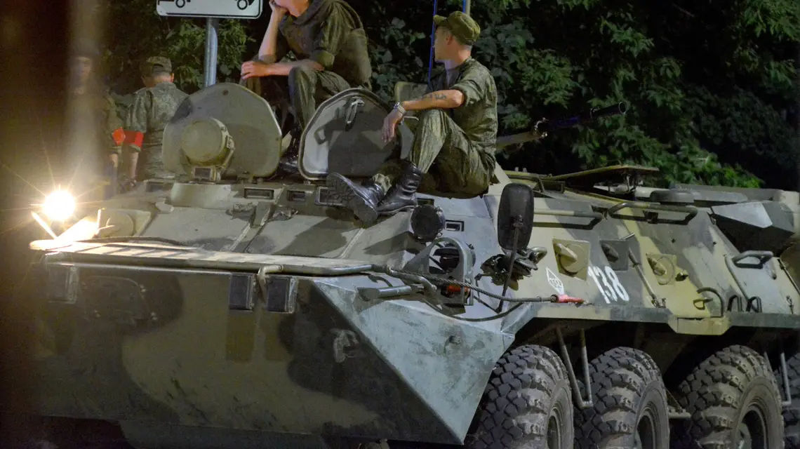 Wojska Grupy Wagnera w Rostowie nad Donem, 24 czerwca 2023 r. / fot. AA/ABACA/Abaca/East News / 