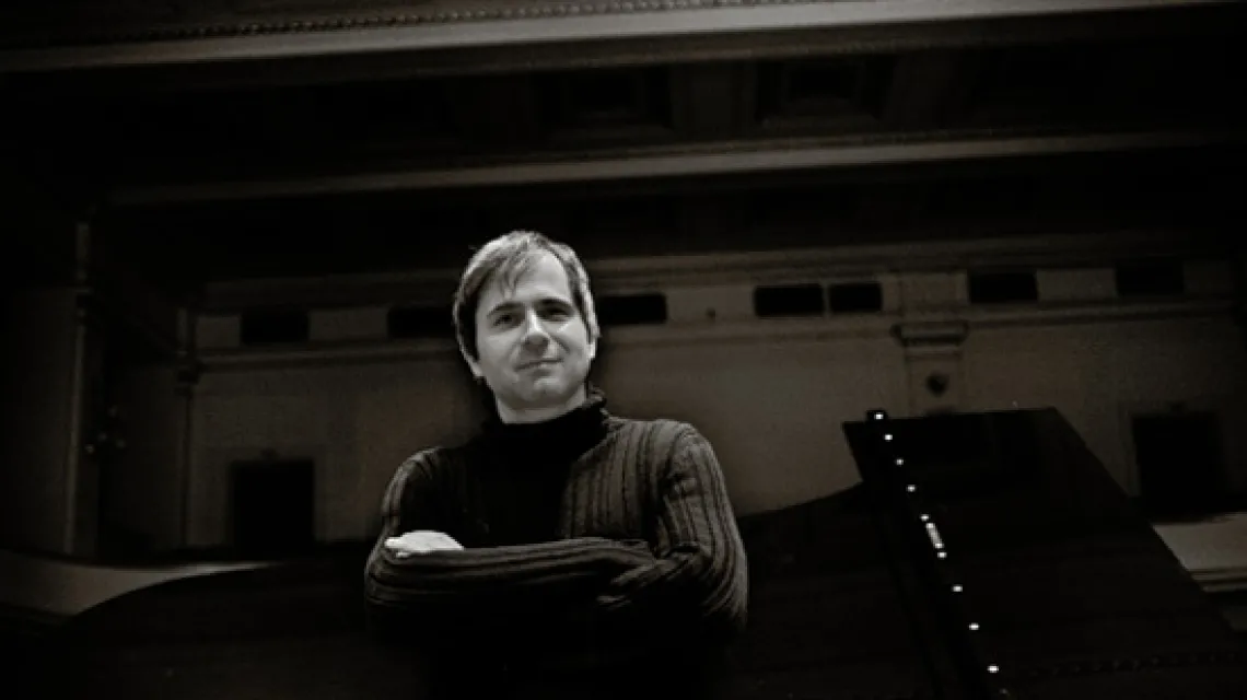 Piotr Anderszewski, Filharmonia Krakowska, marzec 2009 r. /fot. Grażyna Makara / 
