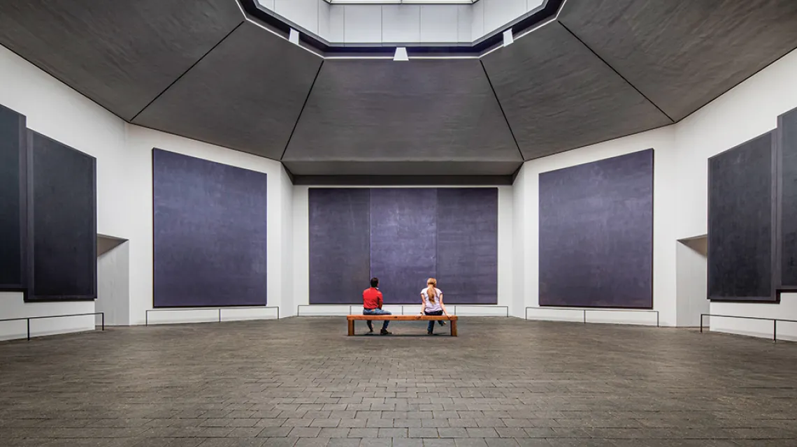 Wnętrze Rothko Chapel.  10 lipca 2020 r. / PAUL HESTER / MATERIAŁY PRASOWE