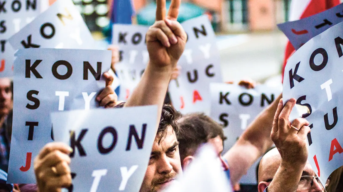 Protest w obronie wolnych sądów, Gdańsk, 24 lipca 2018 r. / MARCIN BRUNIECKI / REPORTER