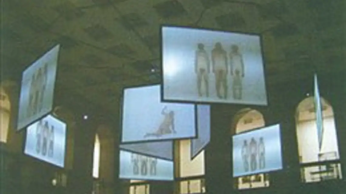 Katarzyna Kozyra, "Święto wiosny", wideoinstalacja, 1999-2002, widok ogólny / 