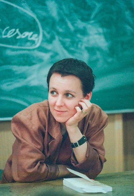 Olga Tokarczuk, 1995 r. / PIOTR MOLĘCKI / AGENCJA GAZETA
