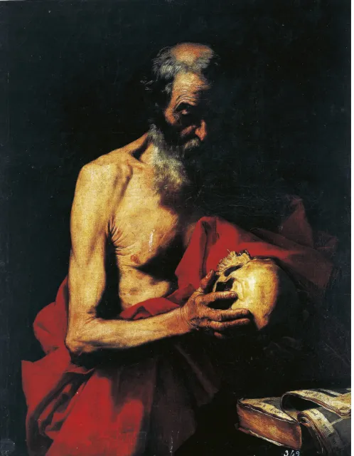 Jose de Ribera, Medytacja św. Hieronima, ok. 1647 r. / Muzeum Narodowe w Krakowie / 