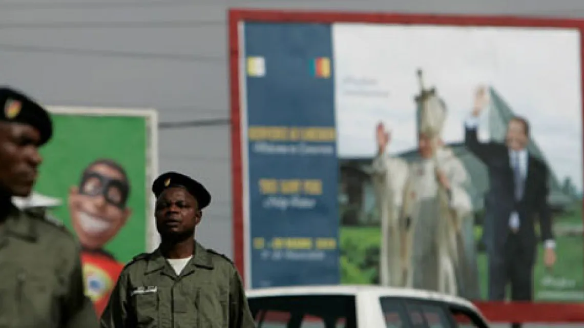 Miasto Jaunde (Kamerunie) przed wizytą Benedykta XVI /fot. KNA-Bild / 
