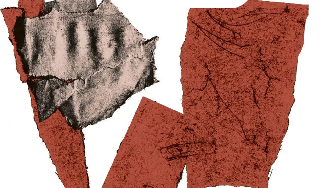 Fragment, który posłuży do stworzenia portretu Josepha Conrada, przygotowywanego przez Marka Adamika. Ok. 2012 r. / 