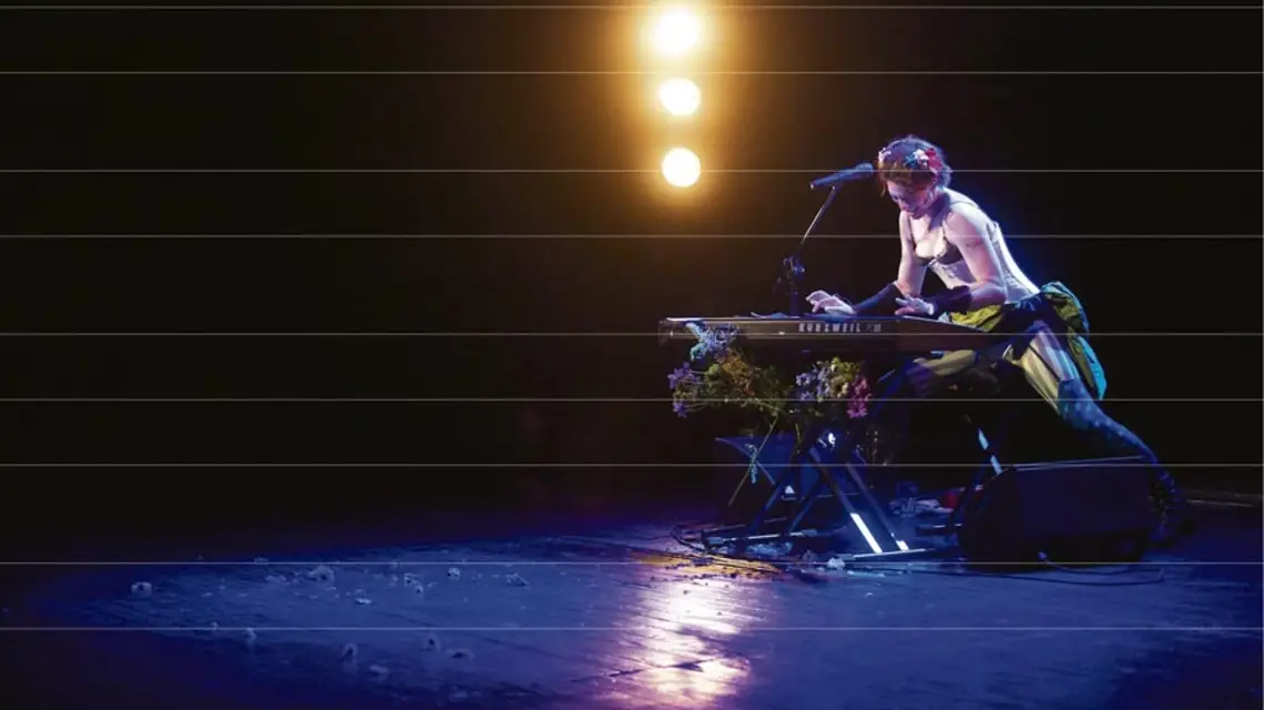 Koncert Amandy Palmer podczas 31. Przeglądu Piosenki Aktorskiej we Wrocławiu, 20 marca 2010 r. / fot. Michał Poloch / Reporter