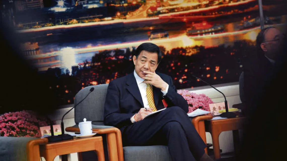 Bo Xilai jeszcze jako gwiazda chińskiej polityki, tuż przed odwołaniem z wszystkich funkcji; Pekin, 9 marca 2012 r. / fot. AFP / East News