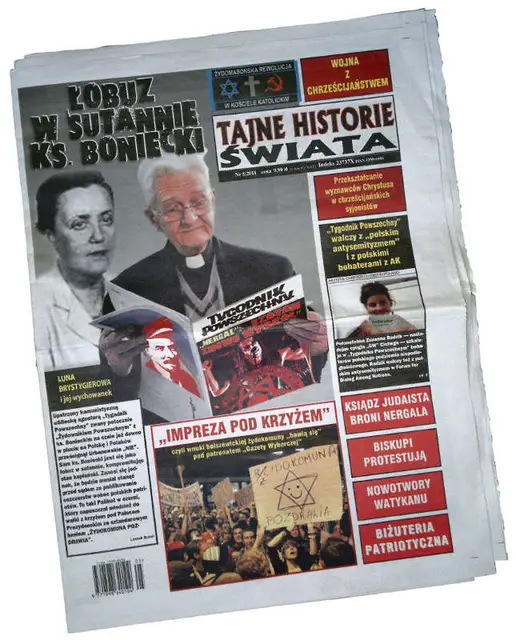 Okładka wydawanego przez Leszka Bubla pisma "Tajne historie świata" / 