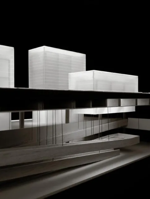 Model głównego gmachu nowej siedziby Muzeum Śląskiego, Riegler Riewe Archtekten ZT-Ges.m.b.H / Fot. Autorów