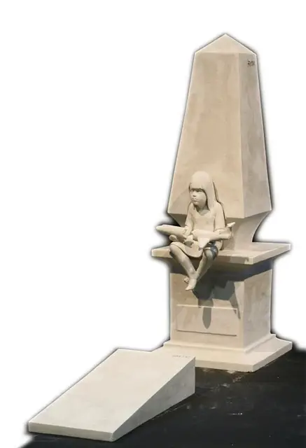 Bogusław Zen i Małgorzata Koronkiewicz, projekt pomnika smoleńskiego / Fot. Jan Gaworski / Muzeum Sztuki Nowoczesnej w Warszawie