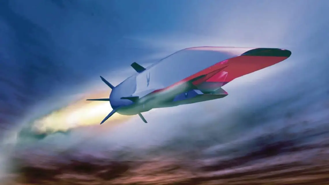 Wizualizacja testowanego przez amerykańską armię prototypu X-51A, który osiąga sześciokrotną prędkość dźwięku. / U.S. Air Force